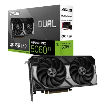 ASUS DUAL GeForce RTX 5060 TI OC 8GB DUAL-RTX5060TI-O8G GDDR7 128Bit DX12 DLSS 4 Gaming (Oyuncu) Ekran Kartı