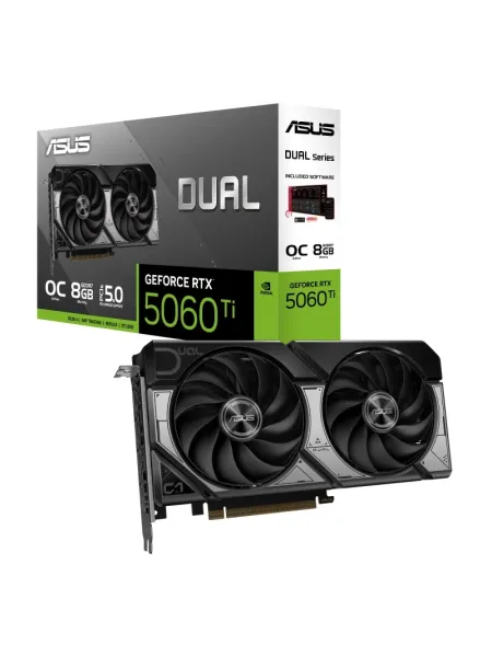 ASUS DUAL GeForce RTX 5060 TI OC 8GB DUAL-RTX5060TI-O8G GDDR7 128Bit DX12 DLSS 4 Gaming (Oyuncu) Ekran Kartı