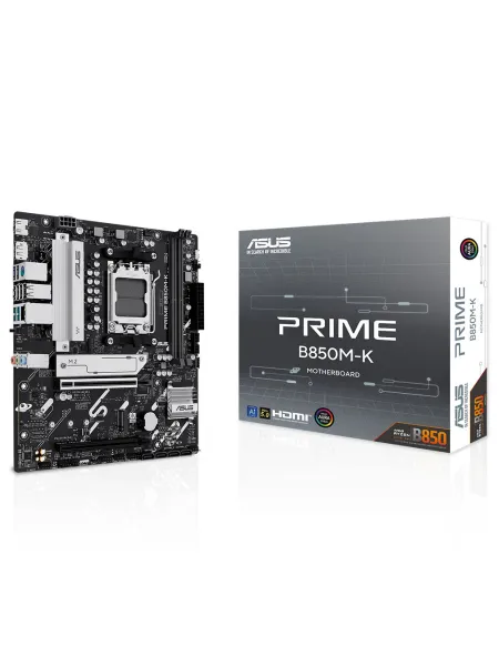 ASUS PRIME B850M-K AM5 DDR5 8400+(OC)MHz Micro ATX Gaming (Oyuncu) Anakart