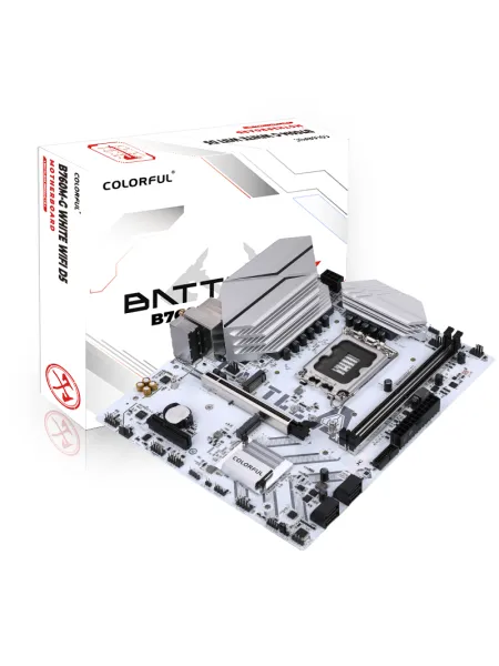 COLORFUL BATTLE-AX B760M-G Beyaz WIFI DDR5 7200MHz mATX Gaming (Oyuncu) Anakart