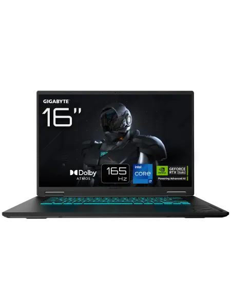 GIGABYTE A16 i7-13620H 16GB RAM 1TB SSD RTX4050 16″ FreeDOS Gaming Notebook