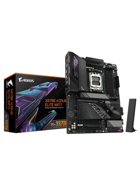 Gigabyte X870E AORUS ELITE WIFI7 Soket AM5 DDR5 8200(OC) ATX Gaming (Oyuncu) Anakart