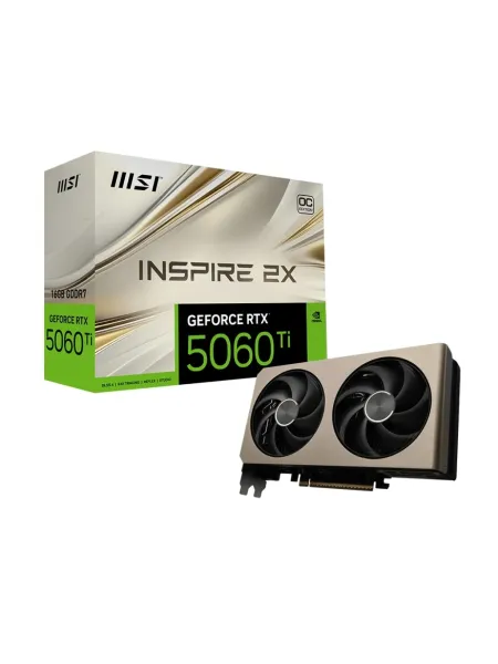 MSI GeForce RTX 5060TI 16GB INSPIRE 2X OC 16GB GDDR7 128Bit DX12 Gaming (Oyuncu) Ekran Kartı