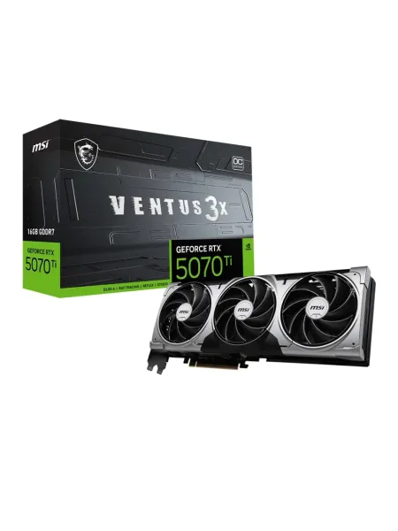 MSI GeForce RTX 5070 TI 16G VENTUS 3X OC GDDR7 256Bit DX12 Gaming (Oyuncu) Ekran Kartı