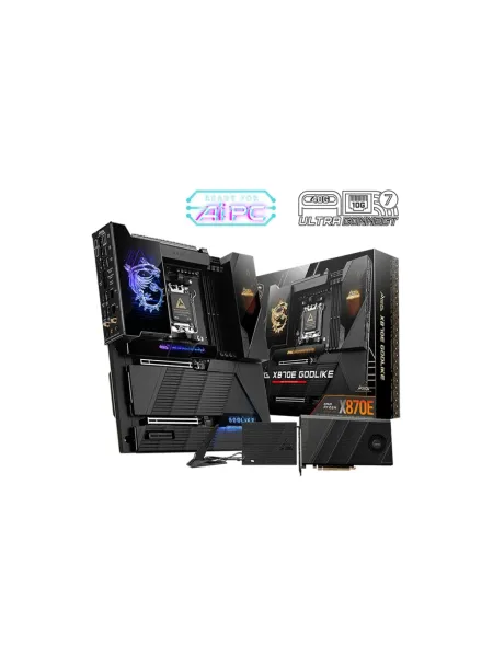 MSI MEG X870E GODLIKE WIFI AMD AM5 DDR5 8400+(OC)MHz E-ATX Gaming (Oyuncu) Anakart