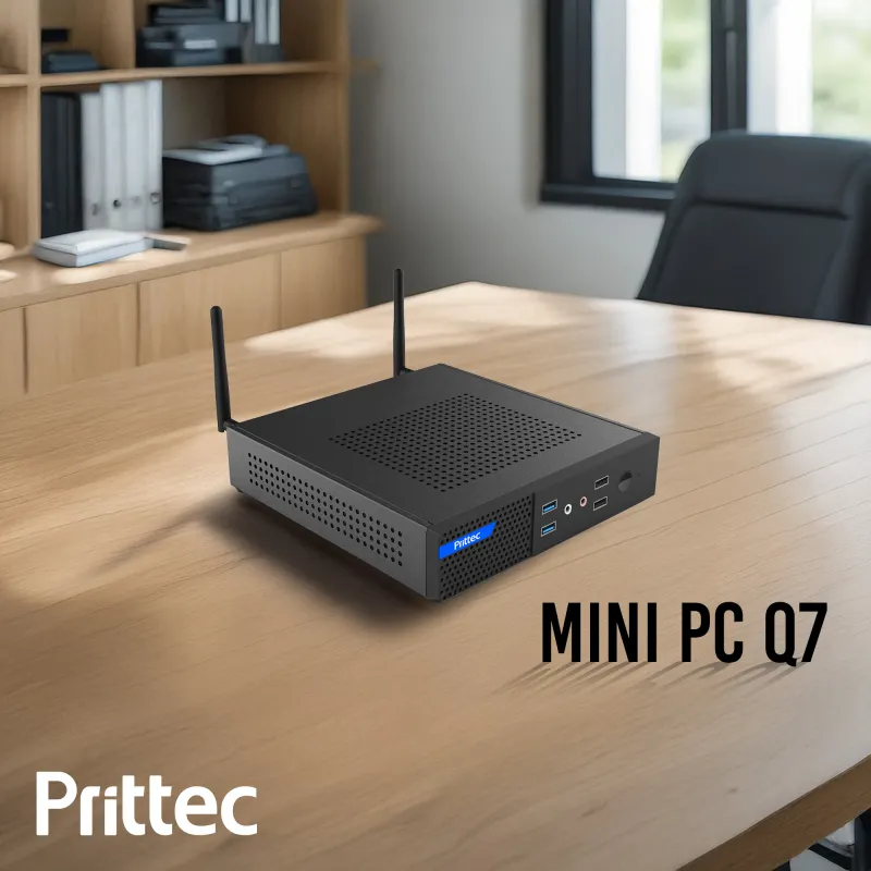 Prittec Q7-TH610L Thin Mini-ITX Barebone FreeDOS Mini PC