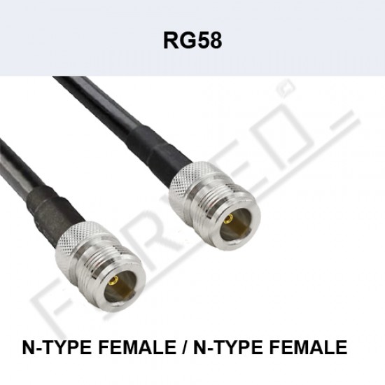 RG58C/U N-Type Female - N-Type Female Kablo
