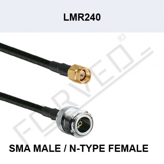 LMR240 N-Type Female – SMA Male Kablo